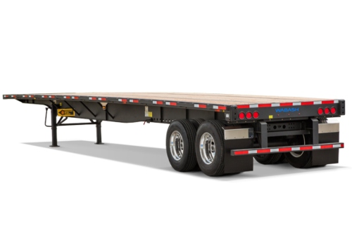 Flat bed semi trailer